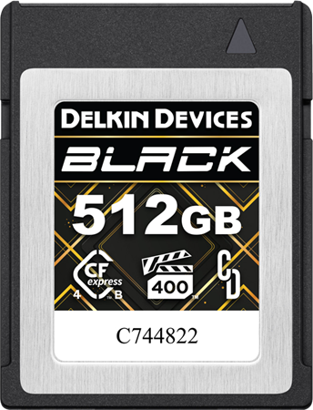 Delkin CFexpress Typ B 4.0 BLACK 512GB R3600/W3200